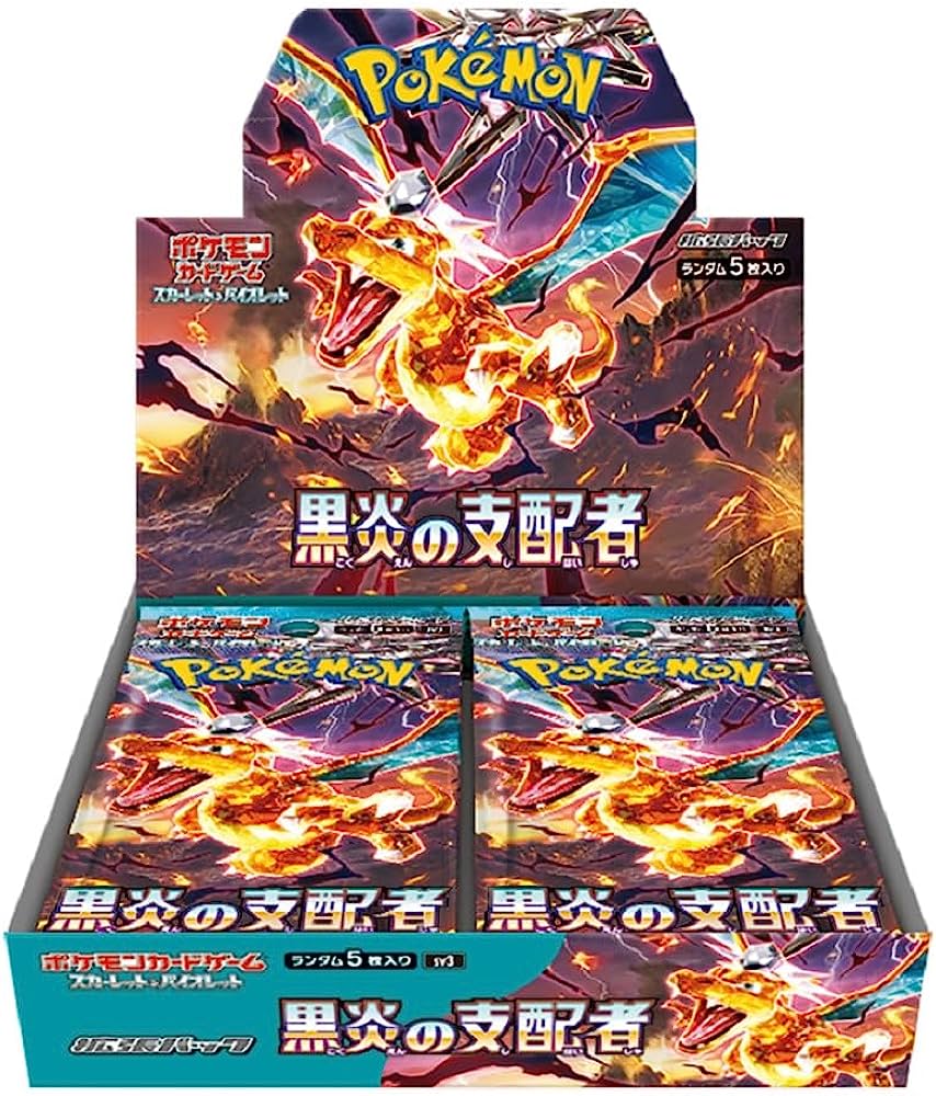 Pokemon TCG  SV3 Booster Box Ruler of the Black Flame Japanese FACTORY SEALED