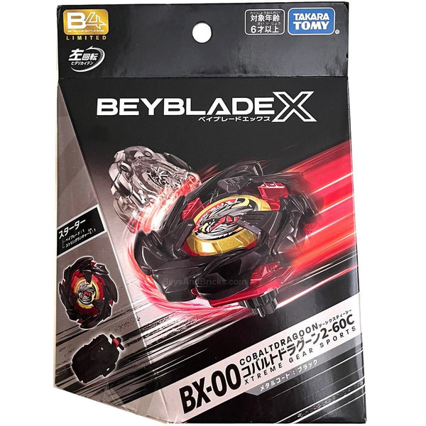 Takara Tomy Beyblade X Cobalt Dragoon 2-60C Metal Coat Black B4 Corocoro Version